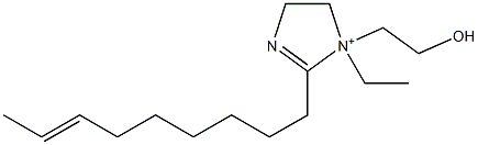 1-Ethyl-1-(2-hydroxyethyl)-2-(7-nonenyl)-2-imidazoline-1-ium Struktur