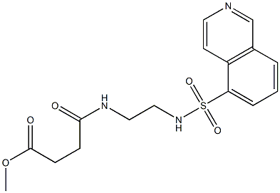 4-[2-(5-Isoquinolinylsulfonylamino)ethylamino]-4-oxobutyric acid methyl ester Struktur