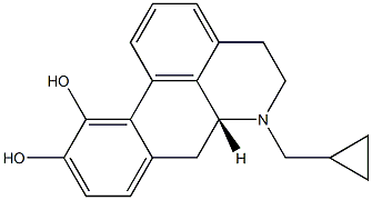 (6aR)-5,6,6a,7-Tetrahydro-6-cyclopropylmethyl-4H-dibenzo[de,g]quinoline-10,11-diol Struktur