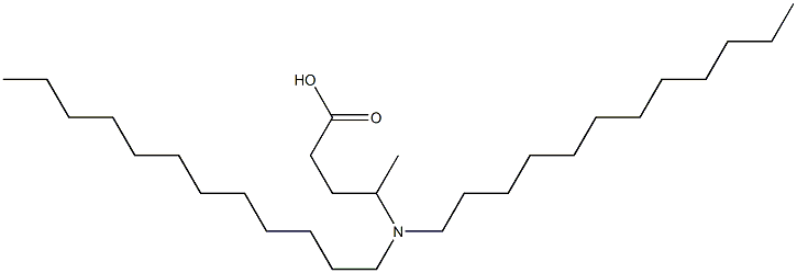 4-(Didodecylamino)valeric acid Struktur