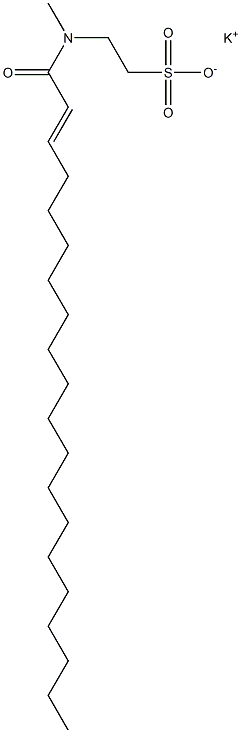 N-(2-Icosenoyl)-N-methyltaurine potassium salt Struktur