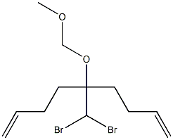 5-Dibromomethyl-5-methoxymethoxy-1,8-nonadiene Struktur