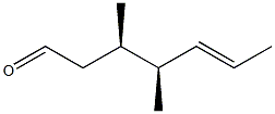 (3R,4S,5E)-3,4-Dimethyl-5-heptenal Struktur