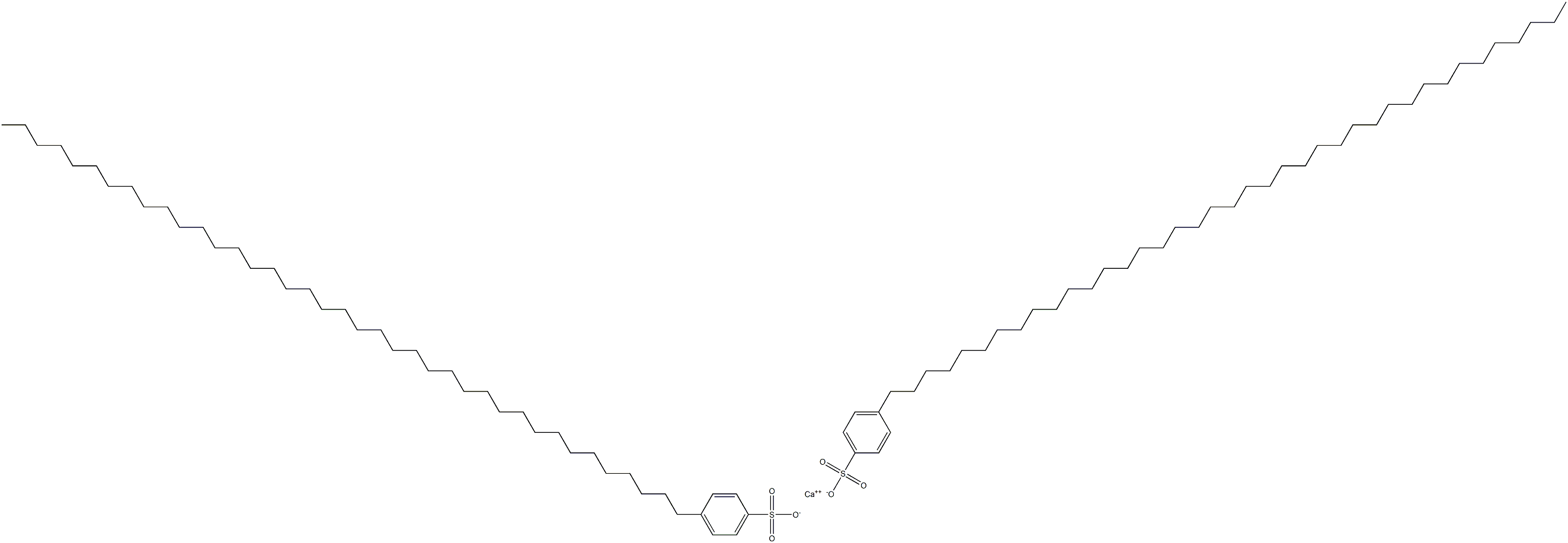 Bis[4-(nonatriacontan-1-yl)benzenesulfonic acid]calcium salt Struktur