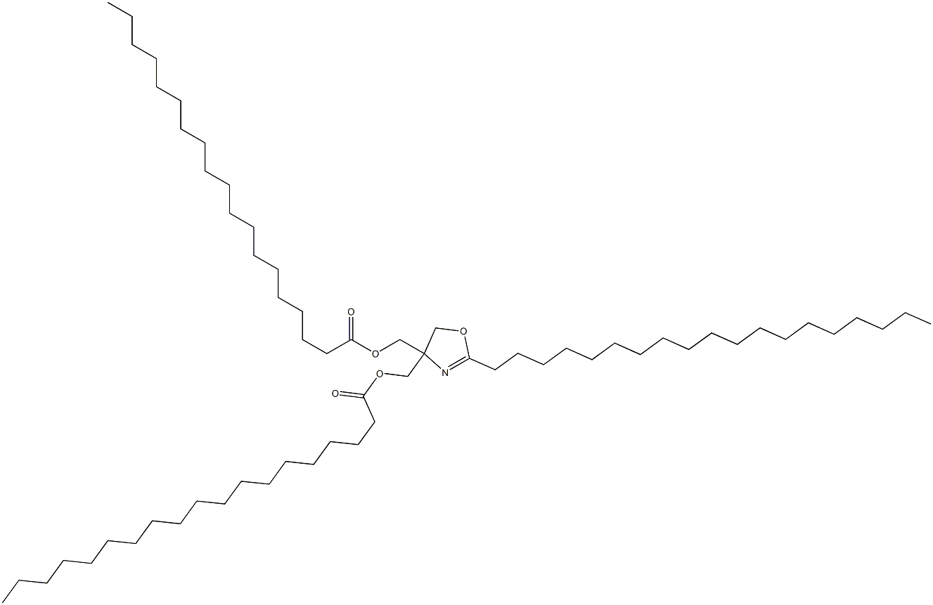 2-Nonadecyl-2-oxazoline-4,4-dimethanol dinonadecanoate Struktur