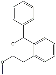 3,4-Dihydro-1-phenyl-3-methoxy-1H-2-benzopyran Struktur