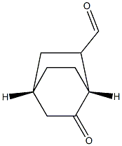 (1R,4S)-2-Oxobicyclo[2.2.2]octane-6-carbaldehyde Struktur