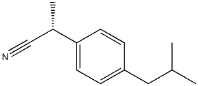 (2R)-2-(4-Isobutylphenyl)propiononitrile Struktur