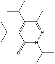 2,4,5-Triisopropyl-6-methylpyridazin-3(2H)-one Struktur