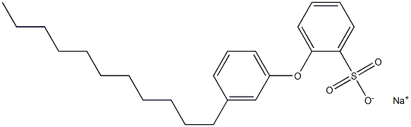 2-(3-Undecylphenoxy)benzenesulfonic acid sodium salt Struktur