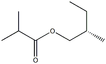 (+)-Isobutyric acid (S)-2-methylbutyl ester Struktur