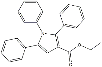 1,2,5-Triphenyl-1H-pyrrole-3-carboxylic acid ethyl ester Struktur