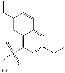 3,7-Diethyl-1-naphthalenesulfonic acid sodium salt Struktur