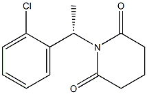 1-[(S)-1-(2-Chlorophenyl)ethyl]piperidine-2,6-dione Struktur