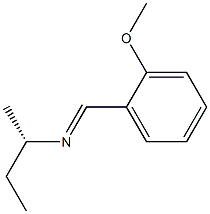 [S,(+)]-N-(o-Methoxybenzylidene)-1-methyl-1-propanamine Struktur