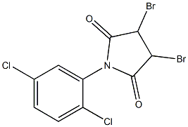 1-(2,5-Dichlorophenyl)-3,4-dibromopyrrolidine-2,5-dione Struktur