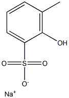 2-Hydroxy-3-methylbenzenesulfonic acid sodium salt Struktur