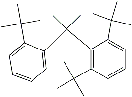 2-(2,6-Di-tert-butylphenyl)-2-(2-tert-butylphenyl)propane Struktur