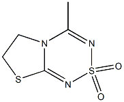 6,7-Dihydro-4-methylthiazolo[2,3-c][1,2,4,6]thiatriazine 2,2-dioxide Struktur