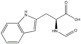 (S)-2-(Formylamino)-3-(1H-indol-2-yl)propionic acid Struktur