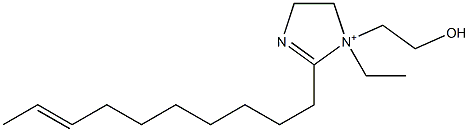 2-(8-Decenyl)-1-ethyl-1-(2-hydroxyethyl)-2-imidazoline-1-ium Struktur