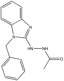 2-(1-Benzyl-1H-benzimidazol-2-yl)-1-acetylhydrazine Struktur