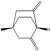 (1R,4S)-4-Methyl-6-methylenebicyclo[2.2.2]octan-2-one Struktur