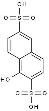 1-Hydroxy-2,6-naphthalenedisulfonic acid Struktur