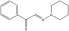 2-Piperidinoimino-1-phenylethanethione Struktur