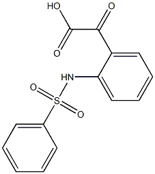 N-[2-[Carboxycarbonyl]phenyl]benzenesulfonamide Struktur