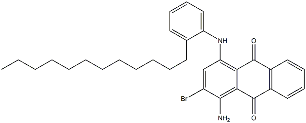 1-Amino-2-bromo-4-(2-dodecylanilino)anthraquinone Struktur