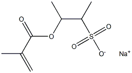 2-(Methacryloyloxy)-1-methyl-1-propanesulfonic acid sodium salt Struktur