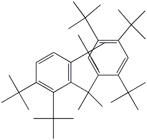 2-(2,3,6-Tri-tert-butylphenyl)-2-(2,4,5-tri-tert-butylphenyl)propane Struktur