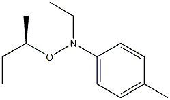 (-)-O-[(R)-sec-Butyl]-N-ethyl-N-p-tolylhydroxylamine Struktur