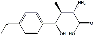 (2S,3S,4S)-2-Amino-4-hydroxy-4-(4-methoxyphenyl)-3-methylbutyric acid Struktur