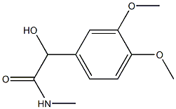 (-)-3,4-Dimethoxy-N-methyl-D-mandelamide Struktur