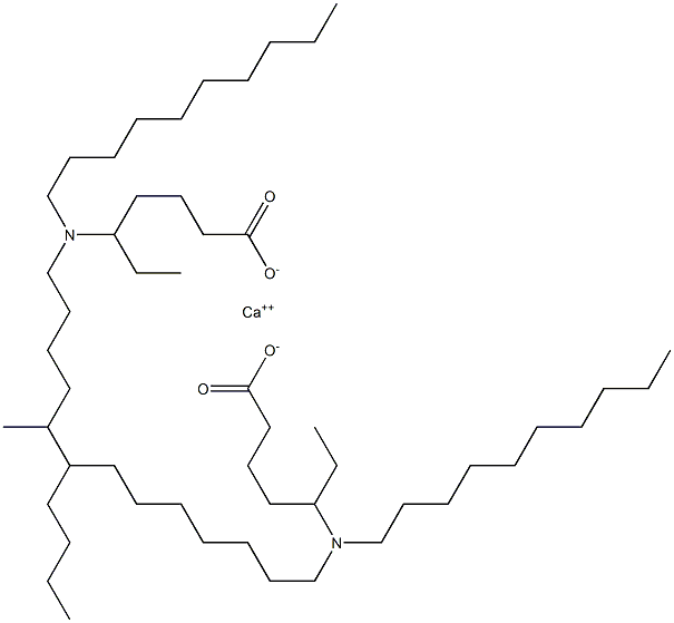 Bis[5-(didecylamino)heptanoic acid]calcium salt Struktur