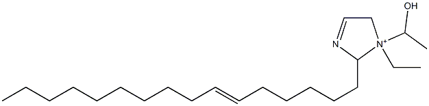 1-Ethyl-2-(6-hexadecenyl)-1-(1-hydroxyethyl)-3-imidazoline-1-ium Struktur