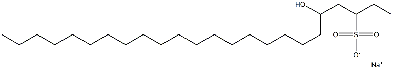 5-Hydroxytetracosane-3-sulfonic acid sodium salt Struktur