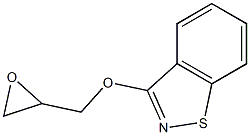 3-(Oxiranylmethoxy)-1,2-benzisothiazole Struktur