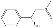 (1R)-1-Phenyl-2-methylsulfinylethanol Struktur