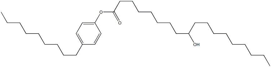 9-Hydroxystearic acid 4-nonylphenyl ester Struktur