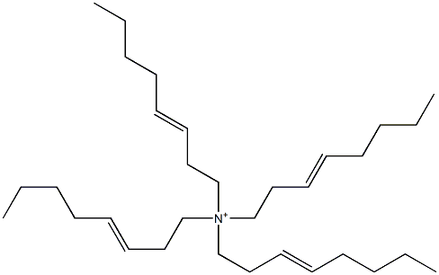 N,N,N,N-Tetra(3-octenyl)aminium Struktur