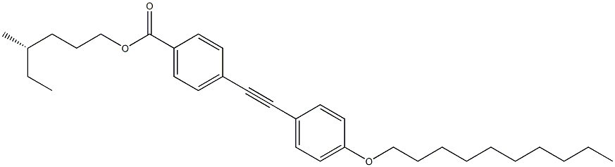 4-[(4-Decyloxyphenyl)ethynyl]benzoic acid (S)-4-methylhexyl ester Struktur