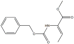 (Z)-2-(Benzyloxycarbonylamino)-2-butenoic acid methyl ester Struktur