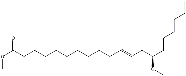 [R,E,(+)]-14-Methoxy-11-icosenoic acid methyl ester Struktur