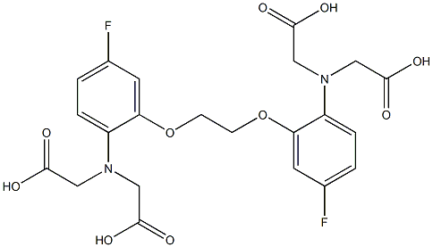 1,2-Bis[2-[bis(carboxymethyl)amino]-5-fluorophenoxy]ethane Struktur