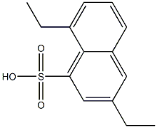 3,8-Diethyl-1-naphthalenesulfonic acid Struktur