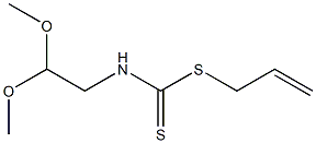 N-(2,2-Dimethoxyethyl)dithiocarbamic acid 2-propenyl ester Struktur