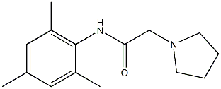 N-(2,4,6-Trimethylphenyl)-1-pyrrolidineacetamide Struktur